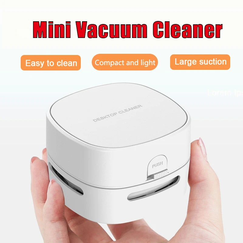 Handheld Desktop Vacuum Cleaner Mini Portable Table Dust Vacuum Table Sweeper Desktop Keyboard Cleaning Tools For Home 2025 New