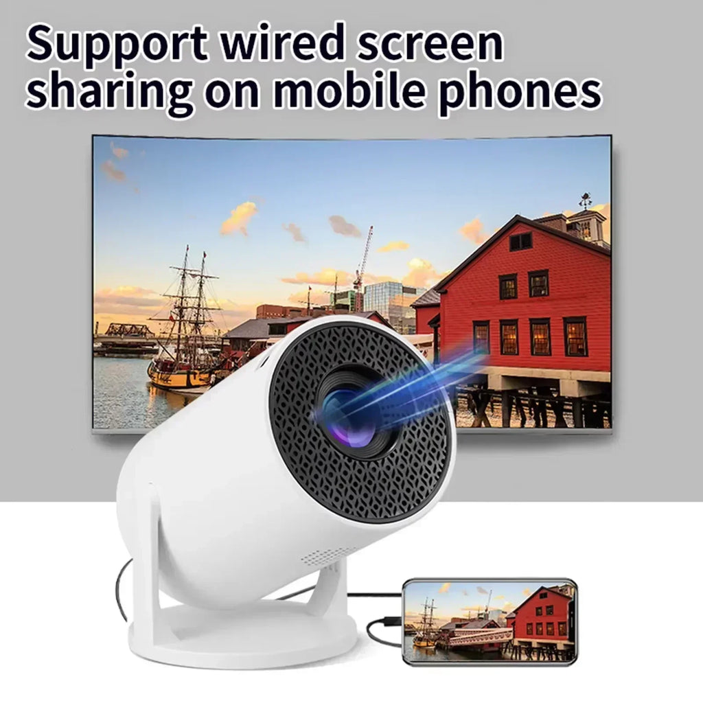2026 New HY300 Projector with WiFi6 & BT5.0, Portable Beamer 1080P/4K Support Auto Keystone Smart Android Proyector