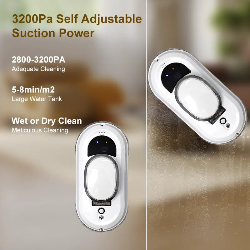 Intelligent Window Cleaning Robot Vacuum Cleaner Robot Window Cleaner Electric Glass  Remote Control for Home