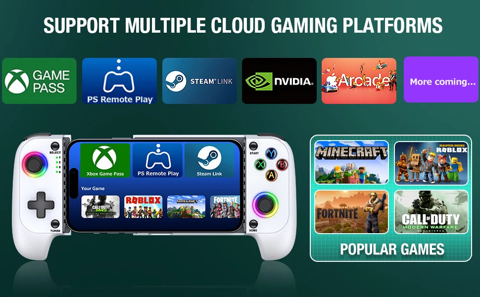 BEBONCOOL MC100 Gamepad Telescopic For Apple IOS Android PUBG COD Stretch Wireless Bluetooth Phone Game Controller Joystick