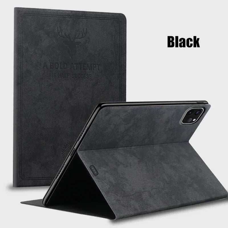 Premium Deer Head Tablet Case for New IPad Pro M4 13" 11 2025 11th A16 Air Pro 12.9 10 9 8 7 6 Th Mini 6 5 4 3 2 1 Leather Cover