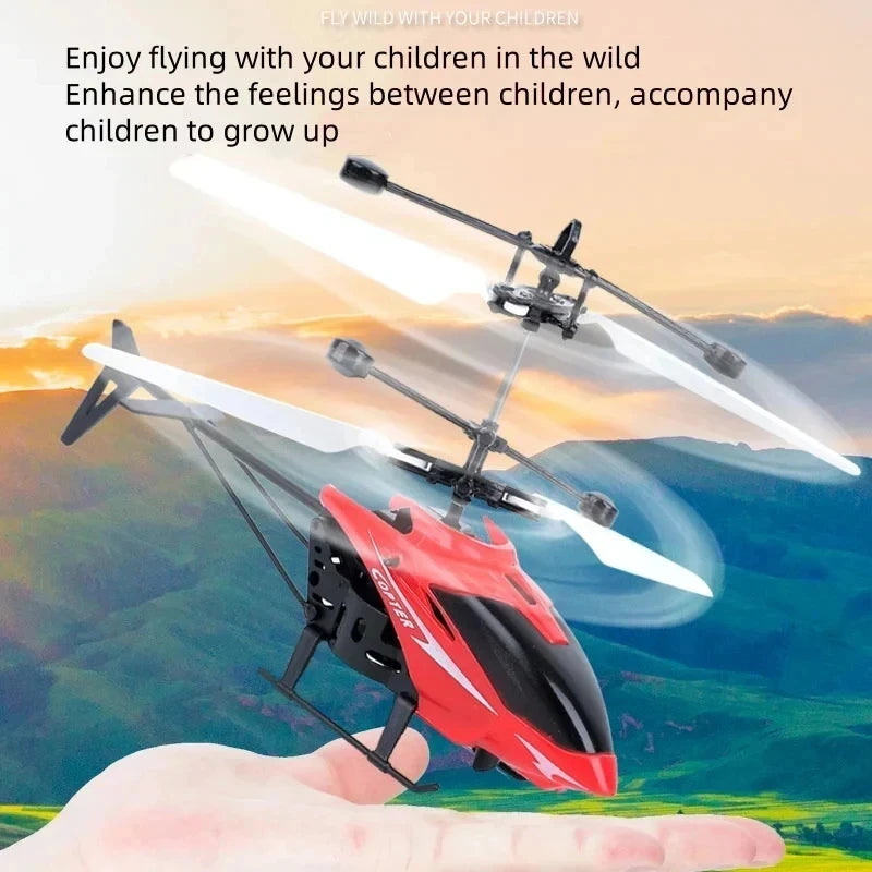 Mini RC Drone Rechargeable No Remote Control RC Helicopters Drone Toys Induction Hovering Safe Fall-resistant Rc Airplane Toys