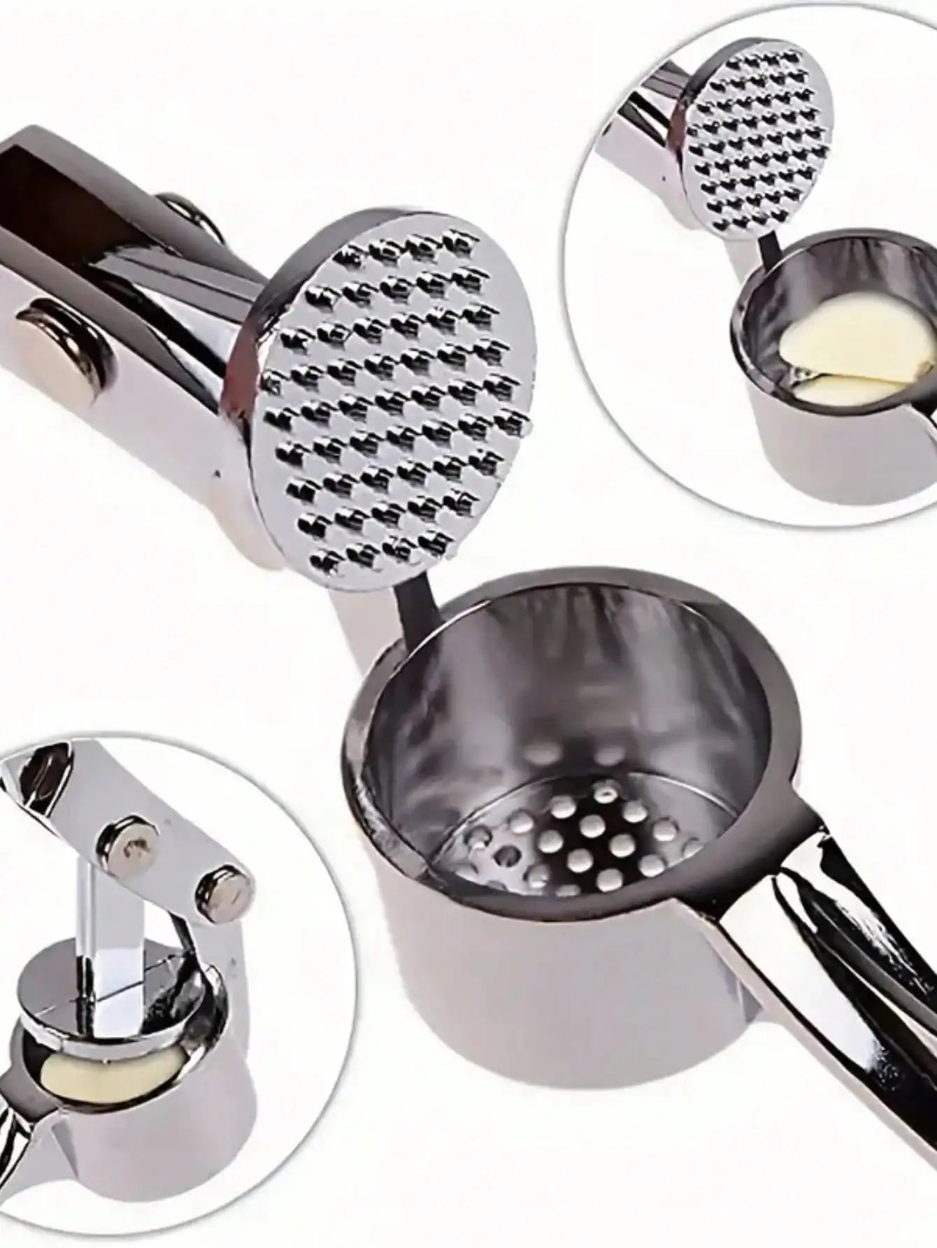 1pc, Garlic Press Washable Garlic Crusher Ginger Juicer Garlic Masher, Garlic Minver, Kitchen Supplies, Kitchen Gadgets
