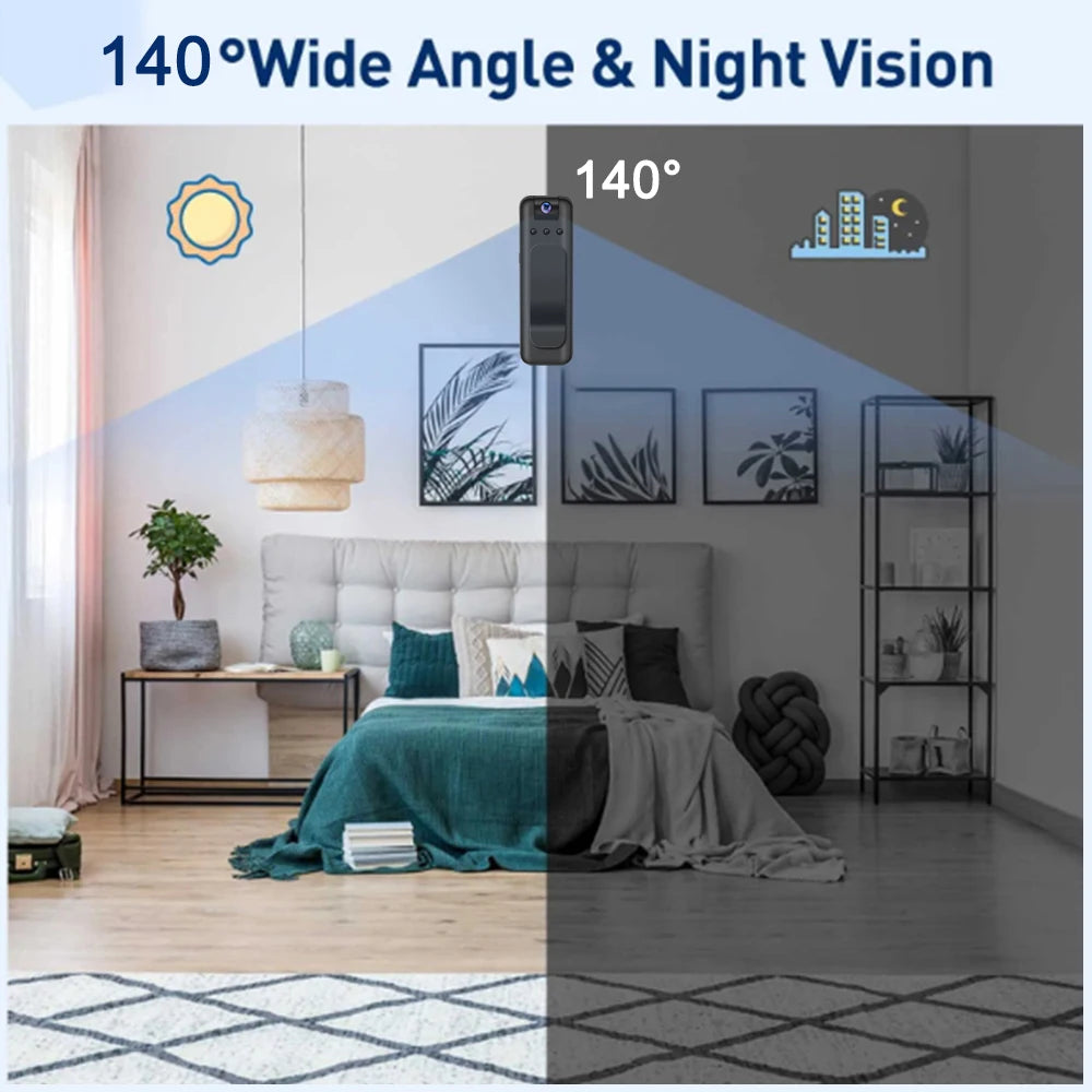 1080P HD Mini Camera Portable Small Digital Video Recorder Surveillance Camcorder Night Vision Video Police BodyCam Infrared