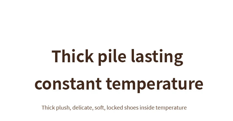 New Fluffy Men's Slippers Winter with Thick Sole for Indoor Anti-Slip and Warmth at Home with Fur Lining for Couples