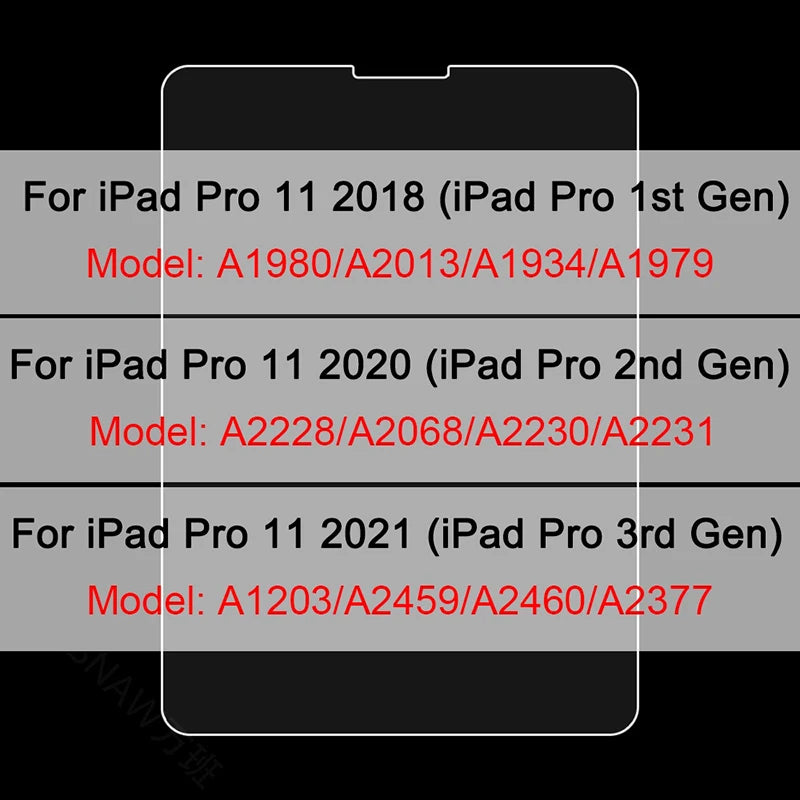 3pcs Tempered Glass For iPad 10 9 8 7 Air 5 4 3 Pro 11 12.9 2022 Screen Protector For iPad 10.2 9th 8th 7th Mini 6 5 Glass Film