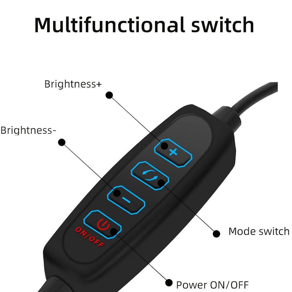 [Professional Fill Light Set] 10 Inch Professional Fill Light Set with 360° Rotation & Multifunctional Switch - Perfect for Photography & Videography!