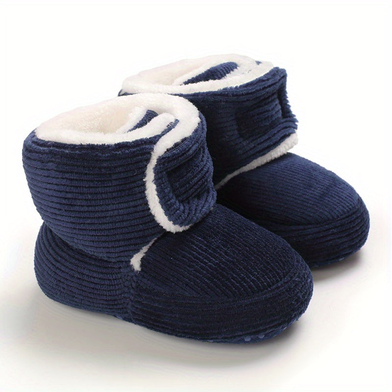 Toddler Baby Girls Booties Plus High Top Slippers Indoor Shoes Crib Shoes First Walker Shoes For Winter