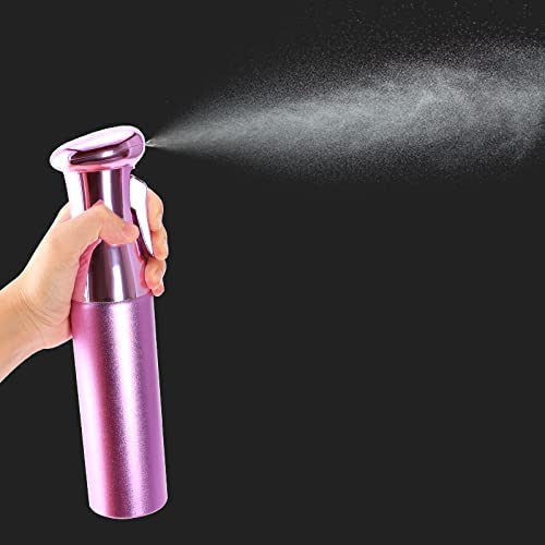 1pcs 300ml Electroplating Continuous Spray Bottle Automatic High-pressure Spray Bottle Hairdressing Alcohol Disinfection Spray Bottle