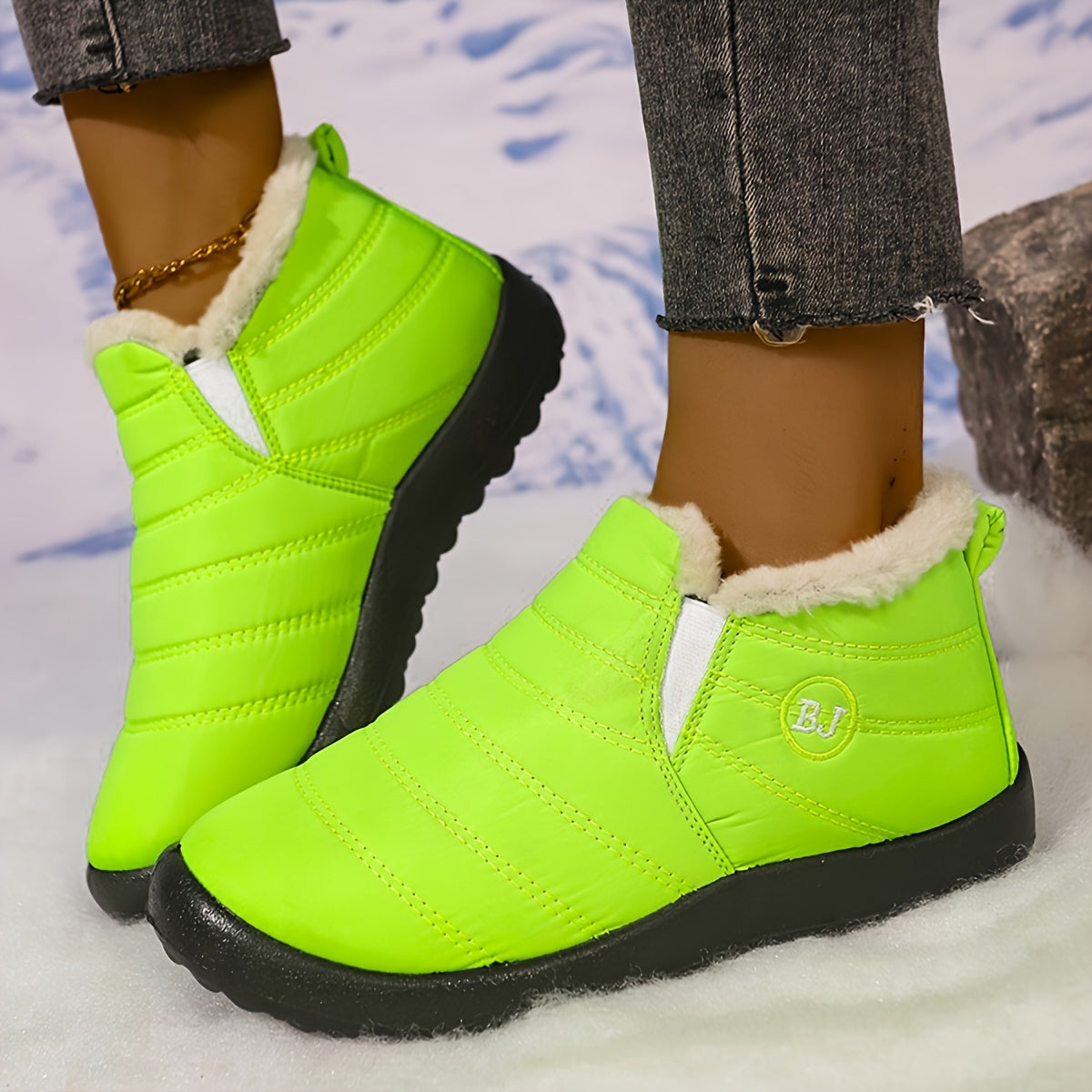 Women Winter Boots Slip On Winter Shoes For Women Ankle Boots Female Snow Boots