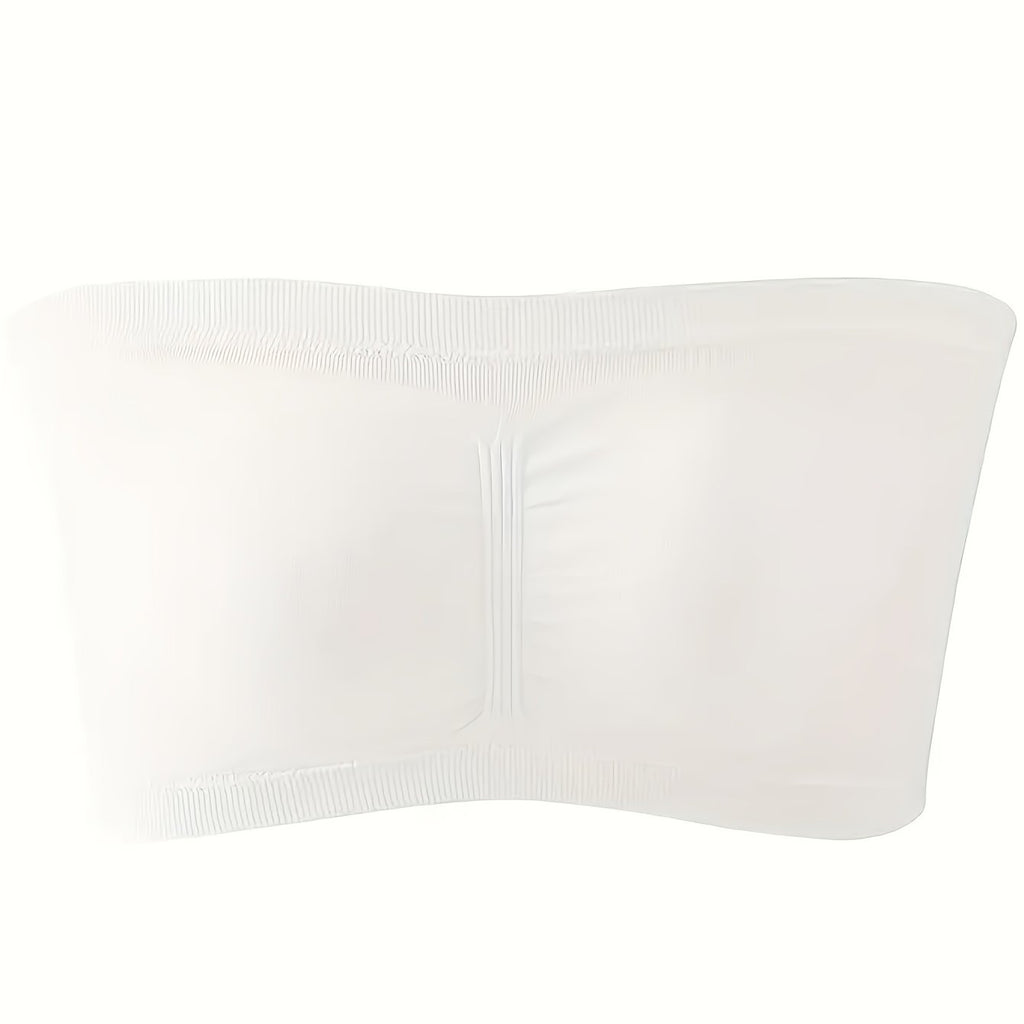 Plus-size Double-layer Anti-slip Underwire Bra with Padded Cups, No-wire Design, and One-piece Style