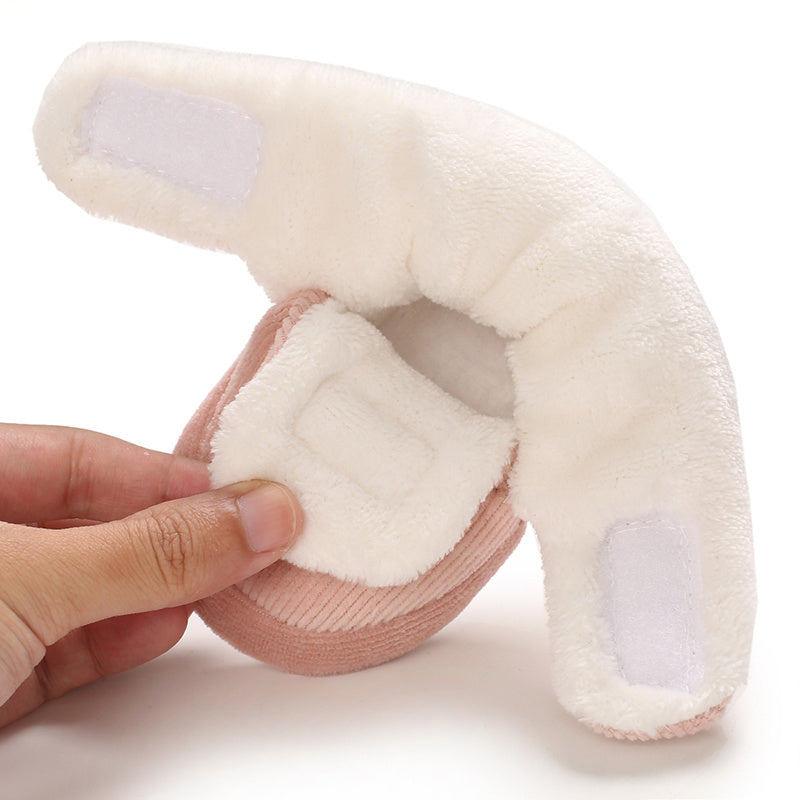 Toddler Baby Girls Booties Plus High Top Slippers Indoor Shoes Crib Shoes First Walker Shoes For Winter