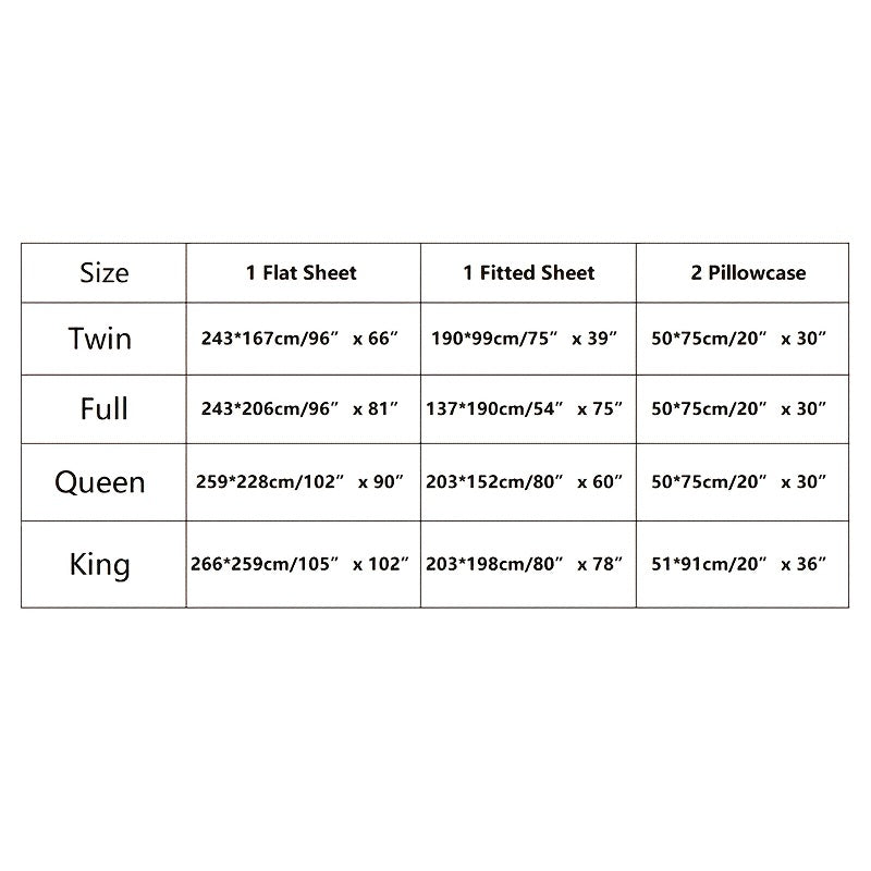 4pcs Satin Bed Sheet Four-Piece Set Includes One Fitted Sheet, One Flat Sheet, And Two Pillowcases. Pillowcases Do Not Include Inserts. Solid Colors Showcase Simple Elegance. The Simple Style Is Classic And Timeless. Polyeste